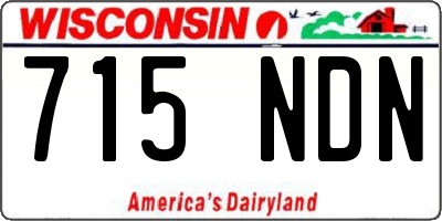 WI license plate 715NDN