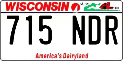 WI license plate 715NDR