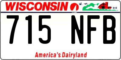 WI license plate 715NFB