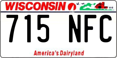 WI license plate 715NFC