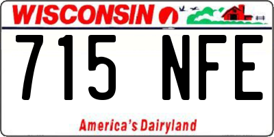 WI license plate 715NFE