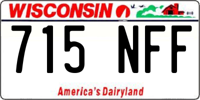 WI license plate 715NFF