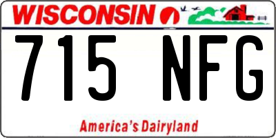 WI license plate 715NFG