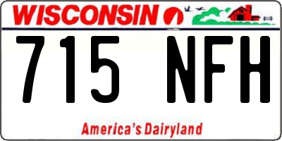 WI license plate 715NFH