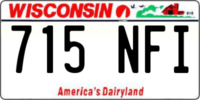 WI license plate 715NFI