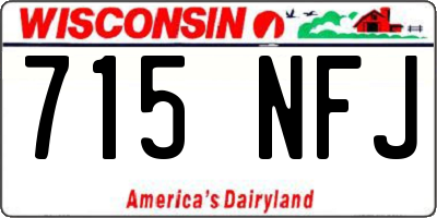 WI license plate 715NFJ