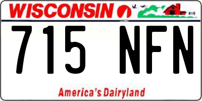 WI license plate 715NFN