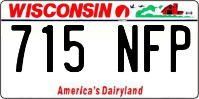 WI license plate 715NFP