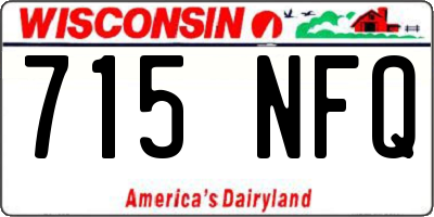 WI license plate 715NFQ