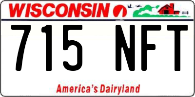 WI license plate 715NFT