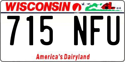 WI license plate 715NFU