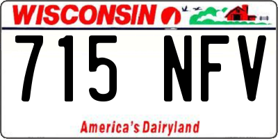 WI license plate 715NFV