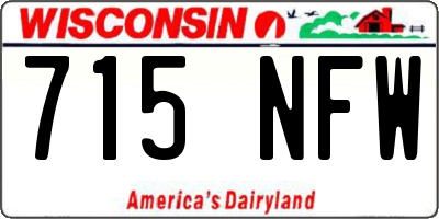 WI license plate 715NFW