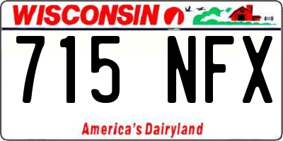 WI license plate 715NFX