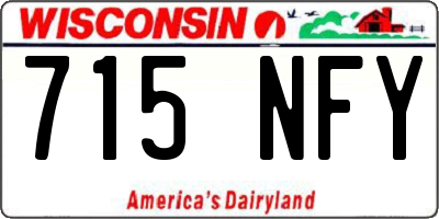 WI license plate 715NFY