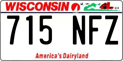WI license plate 715NFZ