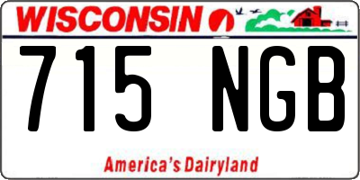 WI license plate 715NGB