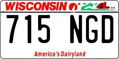 WI license plate 715NGD