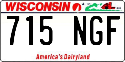WI license plate 715NGF