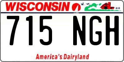 WI license plate 715NGH