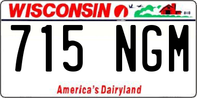 WI license plate 715NGM