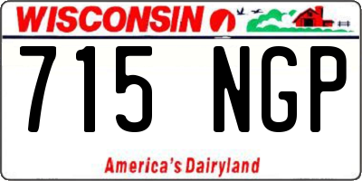 WI license plate 715NGP