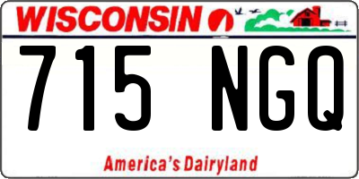 WI license plate 715NGQ