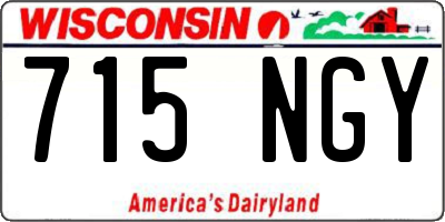 WI license plate 715NGY