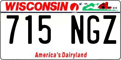 WI license plate 715NGZ