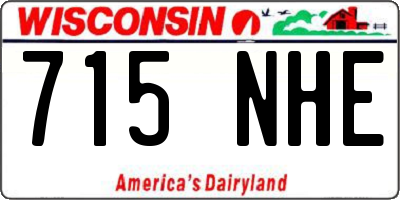 WI license plate 715NHE