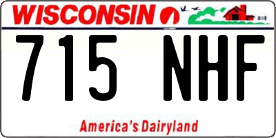 WI license plate 715NHF