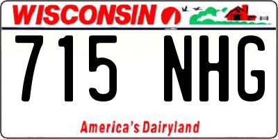 WI license plate 715NHG