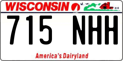 WI license plate 715NHH
