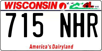WI license plate 715NHR