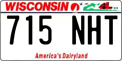 WI license plate 715NHT