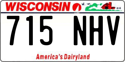 WI license plate 715NHV