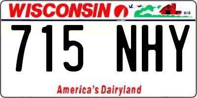 WI license plate 715NHY