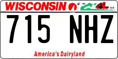 WI license plate 715NHZ