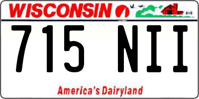 WI license plate 715NII