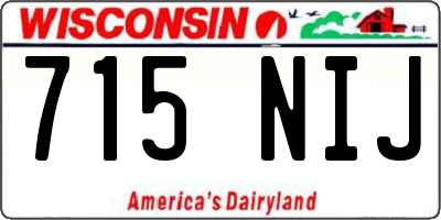 WI license plate 715NIJ