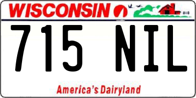 WI license plate 715NIL
