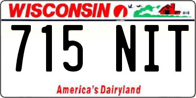 WI license plate 715NIT