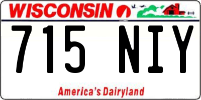WI license plate 715NIY