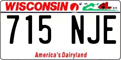 WI license plate 715NJE