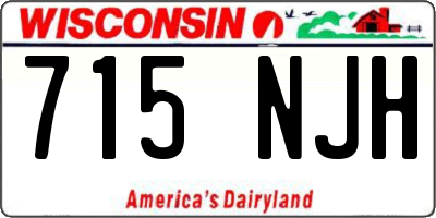 WI license plate 715NJH