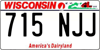 WI license plate 715NJJ