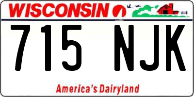 WI license plate 715NJK