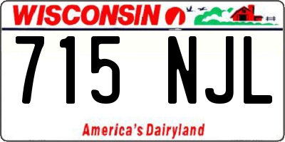 WI license plate 715NJL