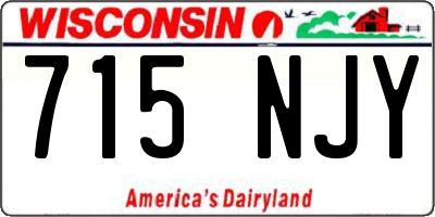 WI license plate 715NJY