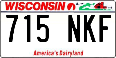 WI license plate 715NKF
